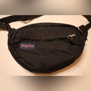 Vintage JanSport Black Belt Bag Fanny pack